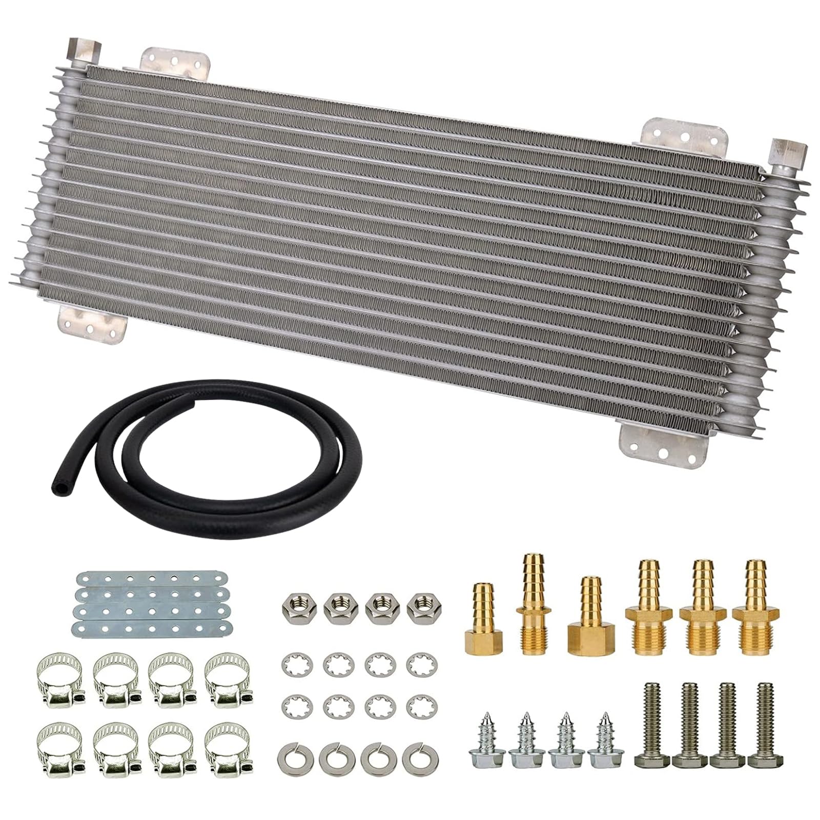 KOROP front view of cooler showing heavy-duty brazed-aluminum core for reliable cooling