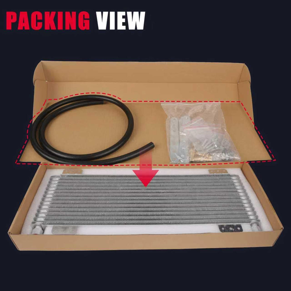 KOROP cooler in vehicle towing scenario showing enhanced transmission temperature control