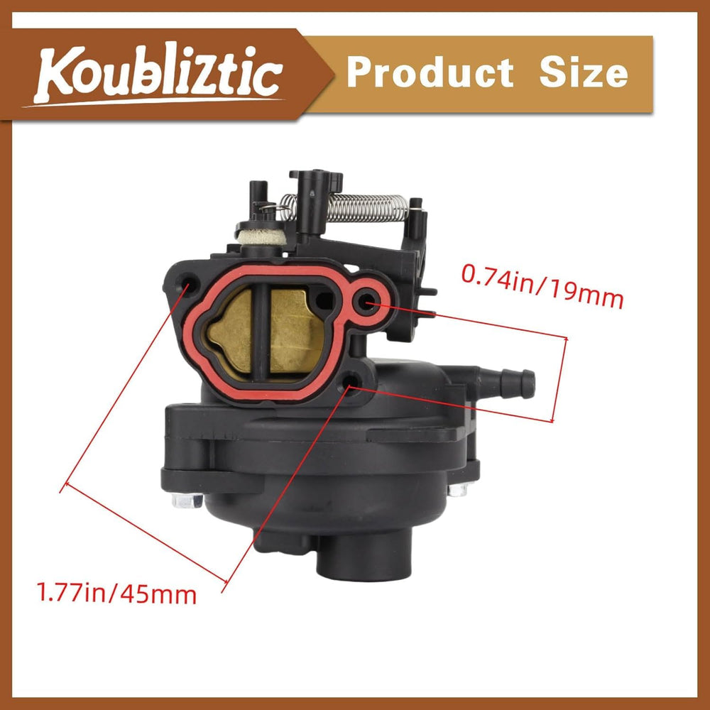 Koubliztic carburetor kit components arranged showing included parts