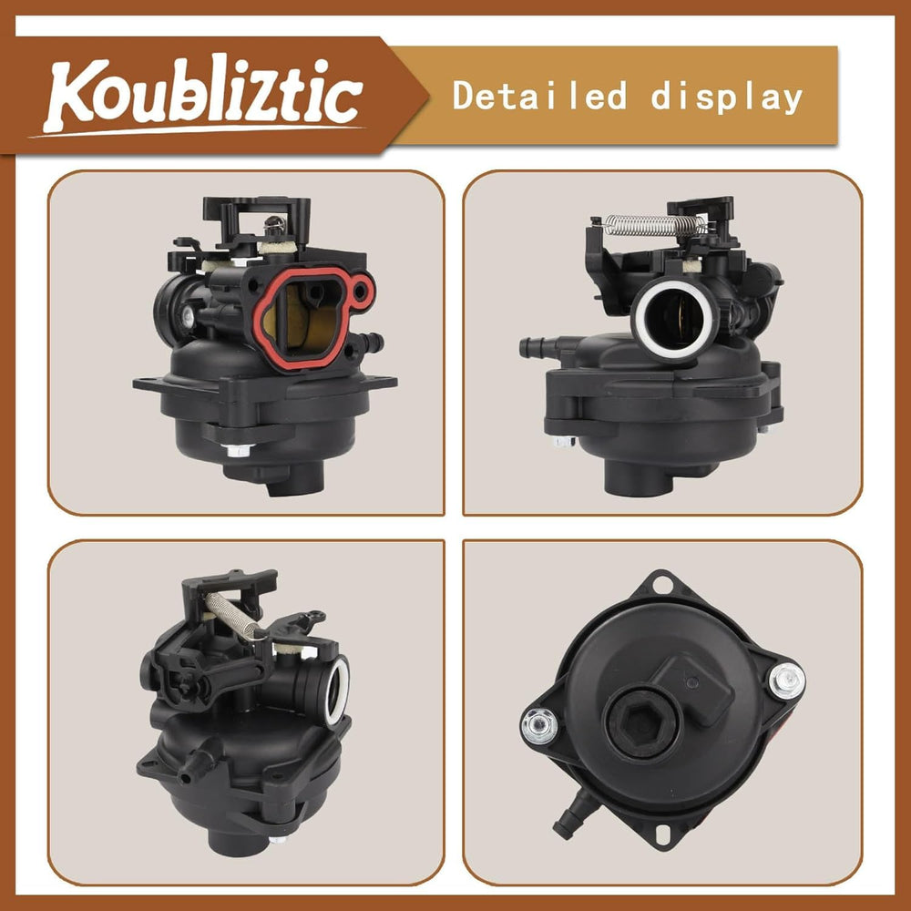 Koubliztic carburetor next to a coin for size comparison and scale