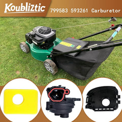 Koubliztic carburetor top with primer bulb visible to aid cold starts