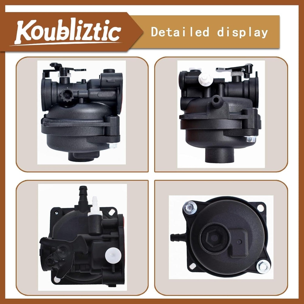 Koubliztic carburetor installed on Bolens mower demonstrating correct fit