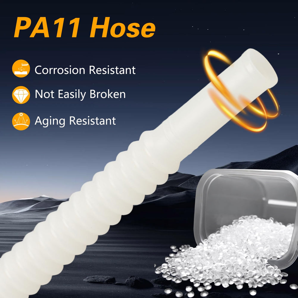 KPALAG textured PA11 hose detail showing flexibility and aging resistance