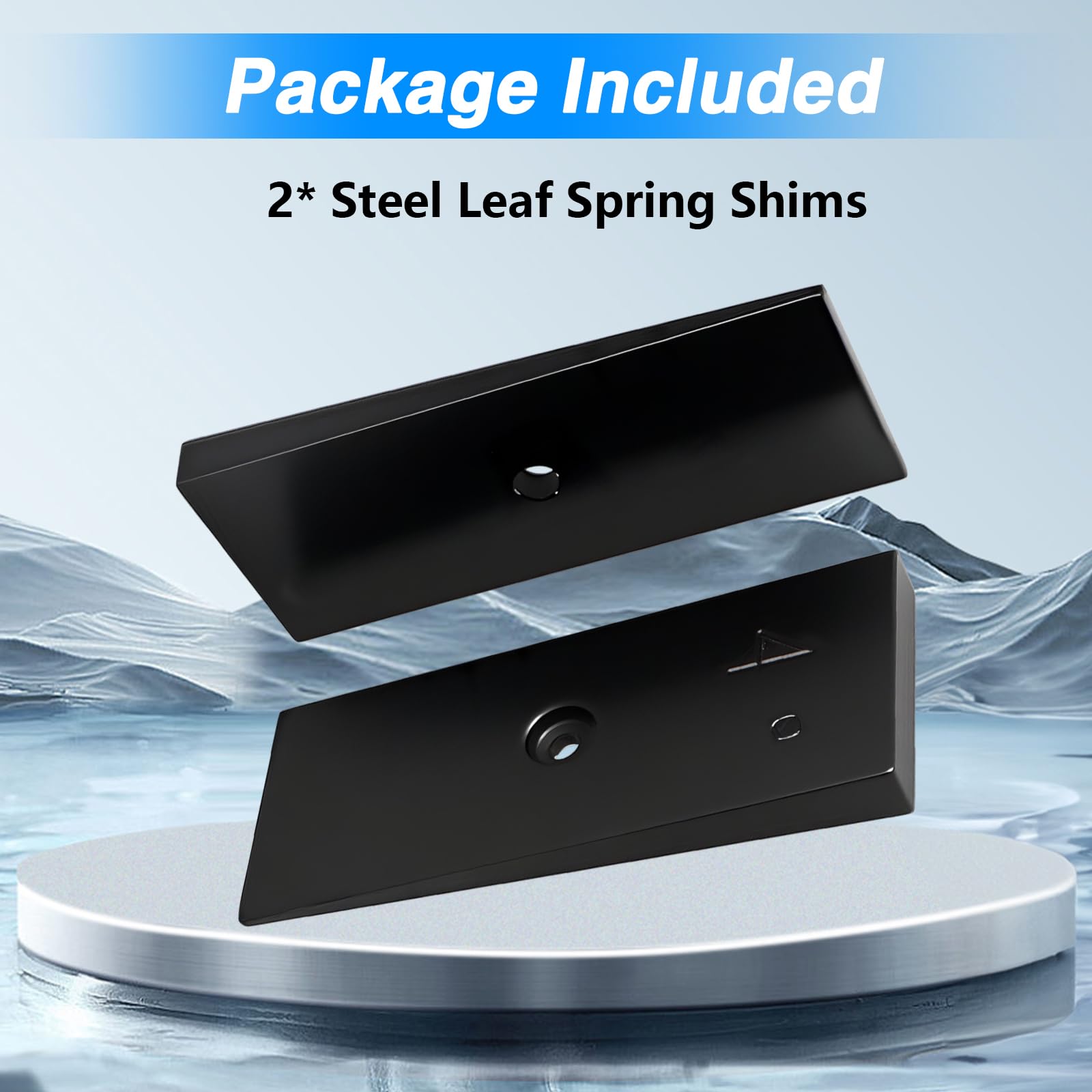 KPALAG shim seated on spring perch showing precise fit and stable placement for safe use