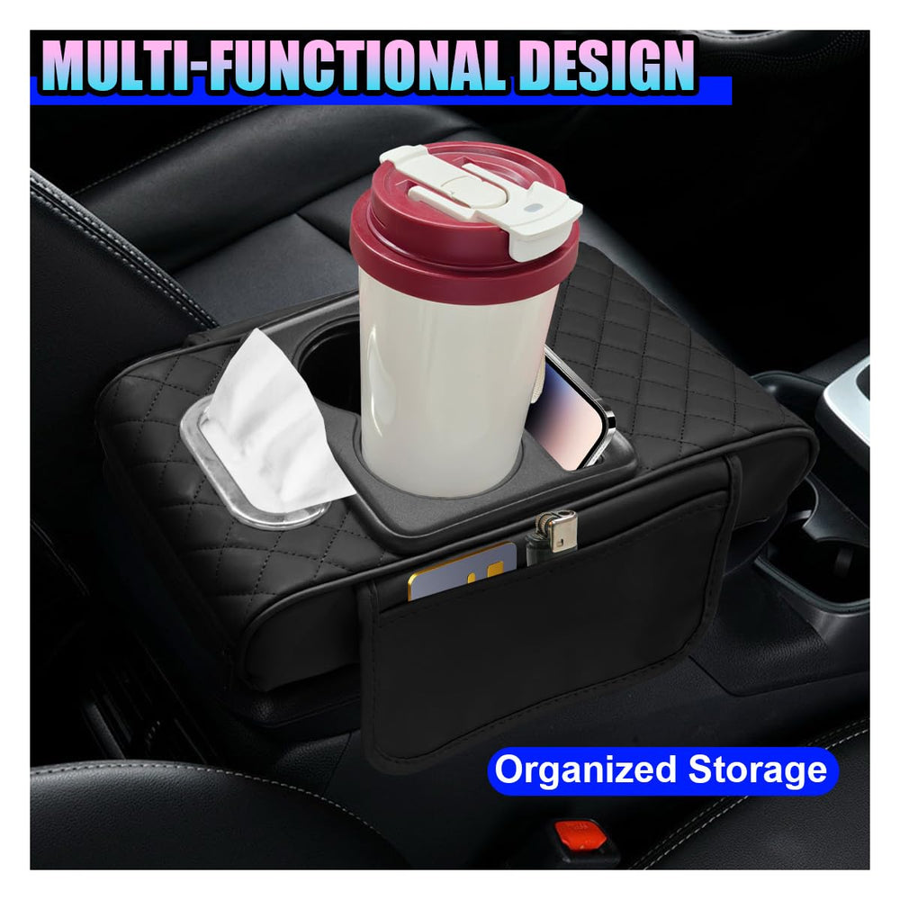 KPFILEH top view with cup holders and phone slot for secure placement and access