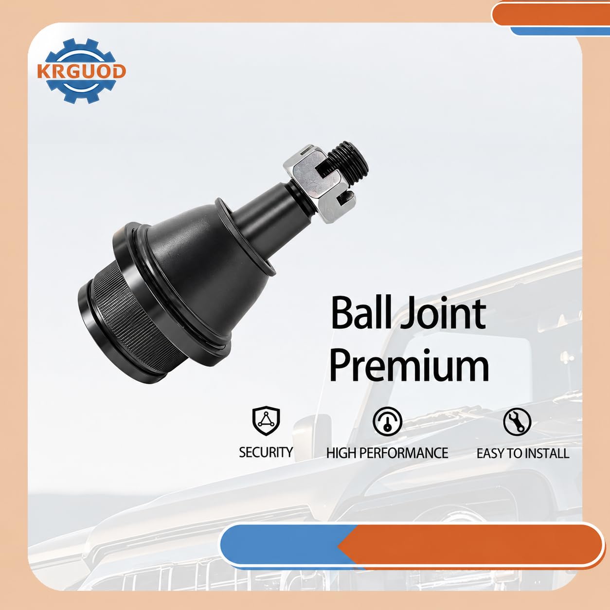KRGUOD control arms installed on truck front suspension improving stability