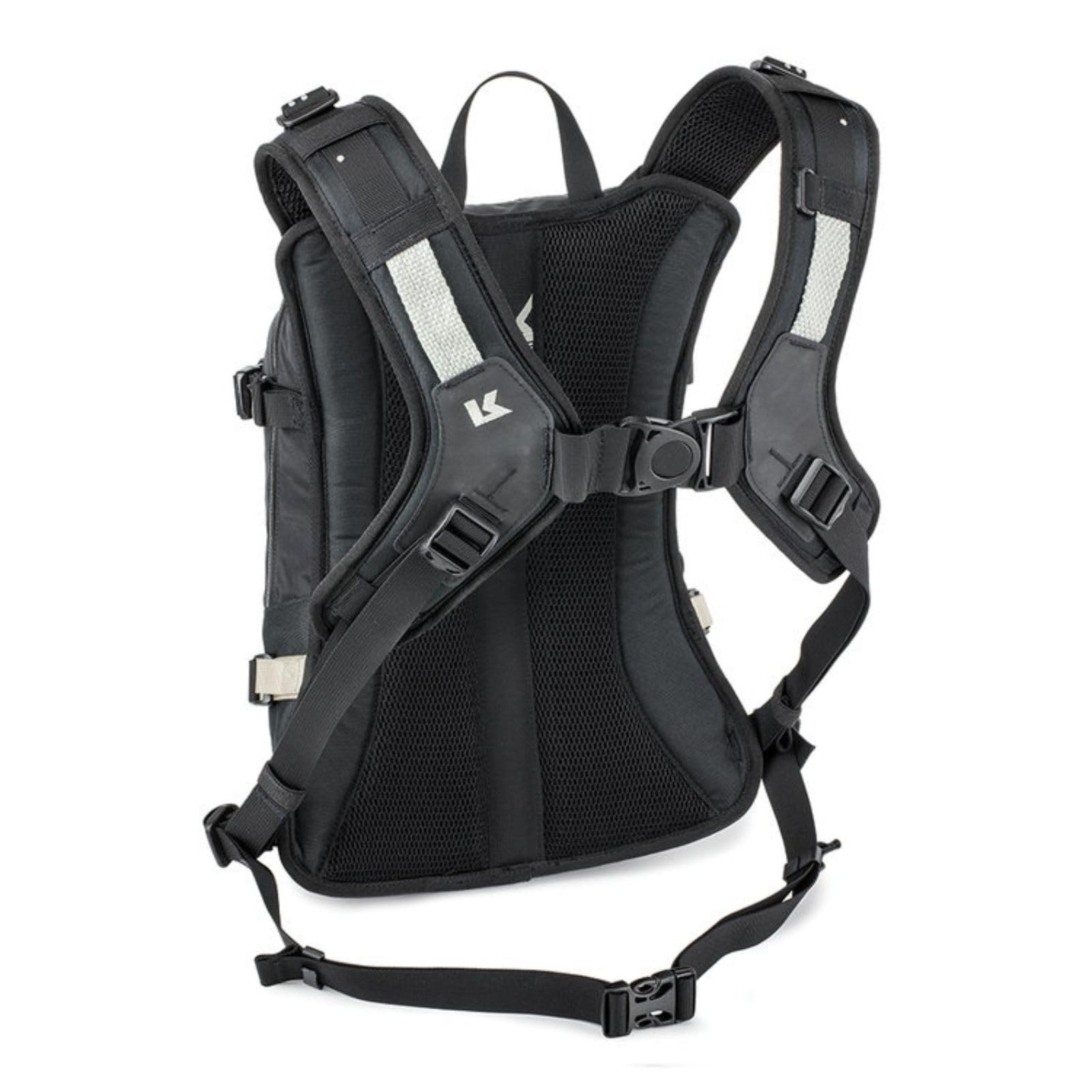 Kriega harness detail with Quadloc-Lite shown for improved load transfer