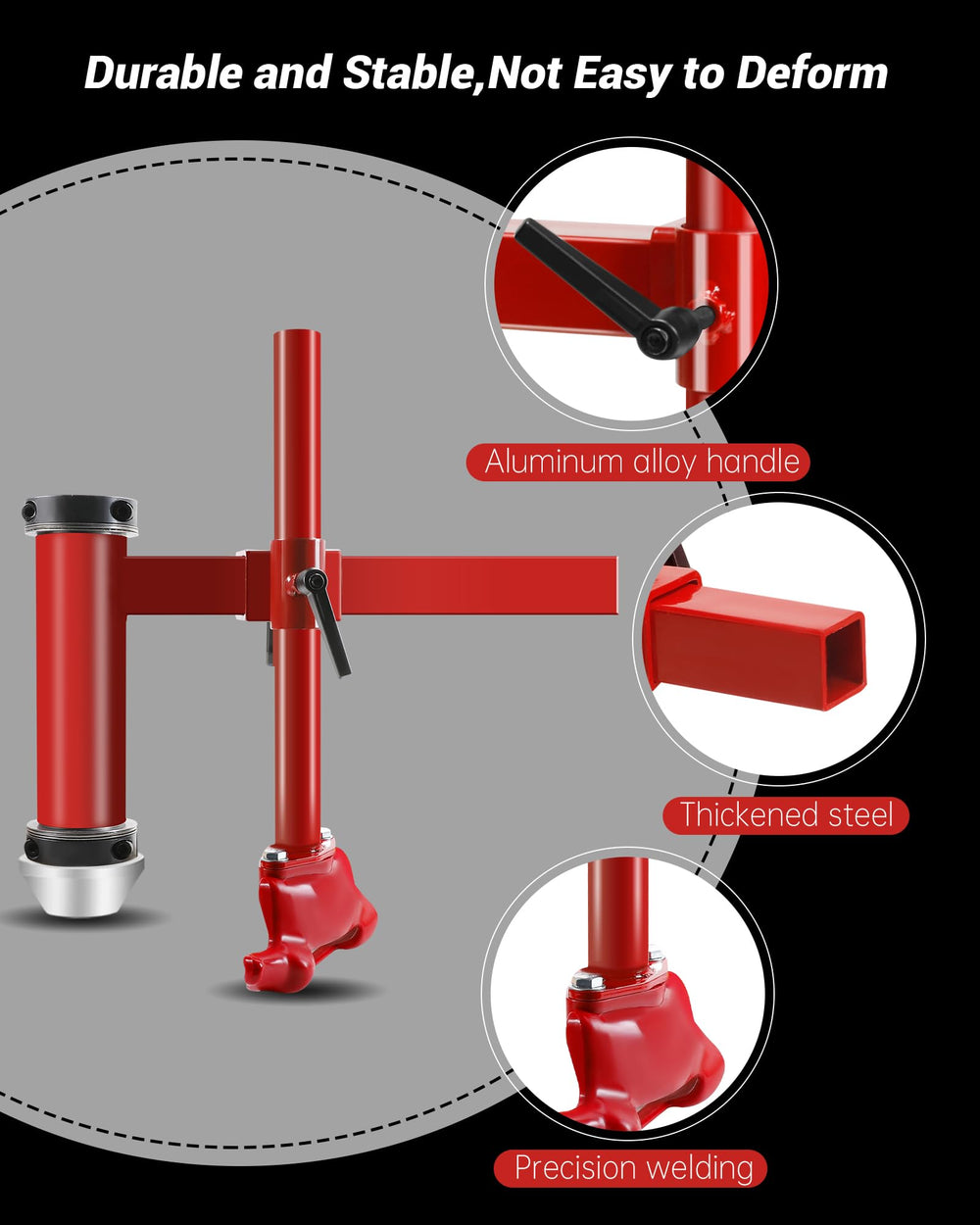 Krysolad adapter installed on an HF tire changer for faster wheel service