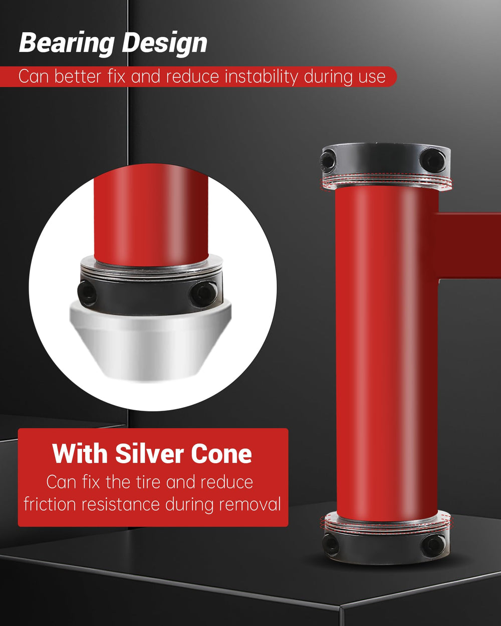 Krysolad extended-handle tightening knob for easier hand torque