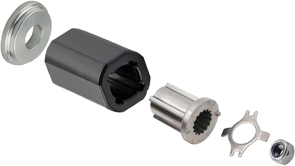 KSJED thrust washer close-up showing precise fit and improved shaft control