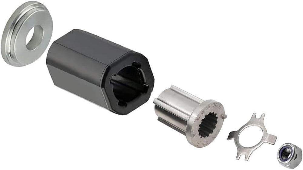 KSJED thrust washer close-up showing precise fit and improved shaft control