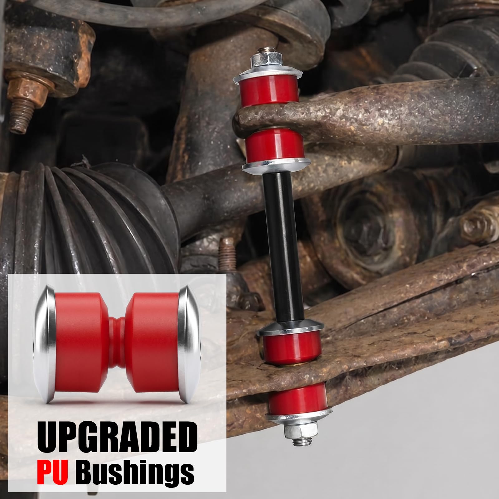 KSP PERFORMANCE close-up of polyurethane bushing texture for improved durability
