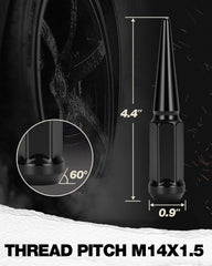 KSP PERFORMANCE close-up of spike tip detailing durable machining and aggressive styling benefit