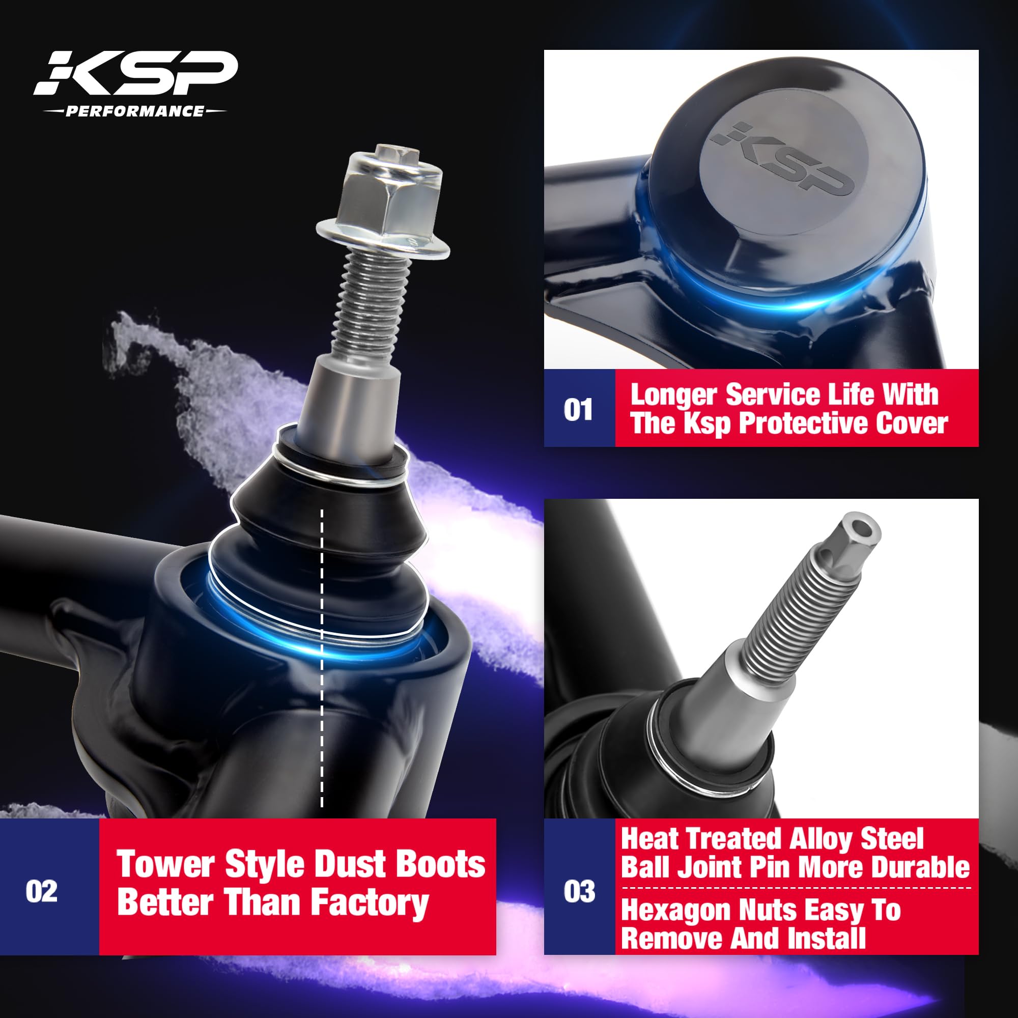 KSP PERFORMANCE powder coat surface protecting from rust and corrosion