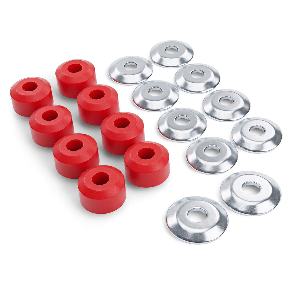 KSP PERFORMANCE front packaging showing full bushing and washer kit benefits