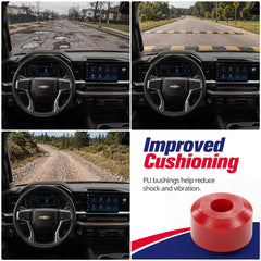 KSP PERFORMANCE bushing installed on sway bar end link demonstrating restored tightness