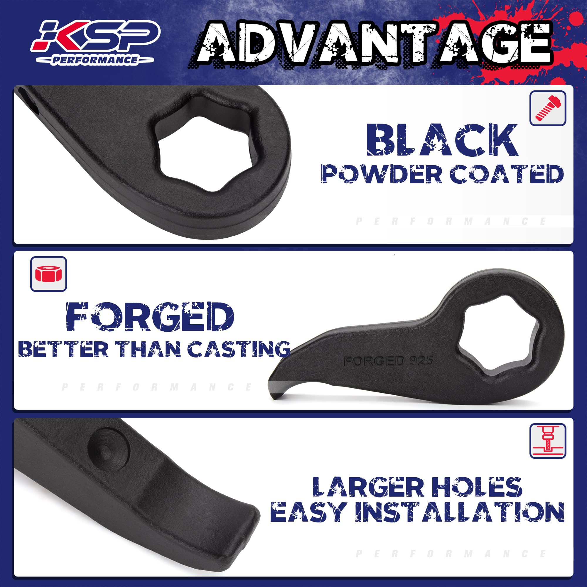 KSP PERFORMANCE aluminum pad detail showing corrosion resistance benefit