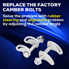 KSP PERFORMANCE close-up of eccentric cams highlighting adjustability benefits