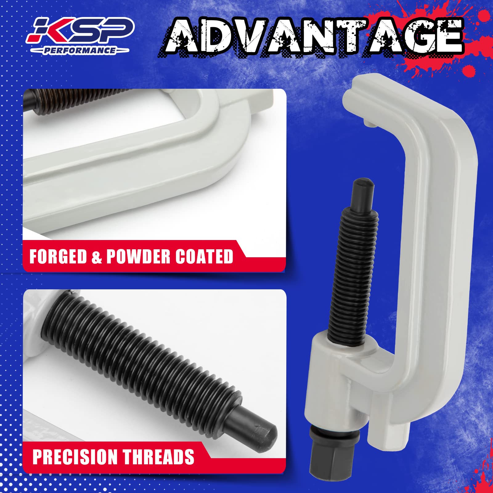 KSP PERFORMANCE close-up of 1-inch hex drive for secure socket engagement