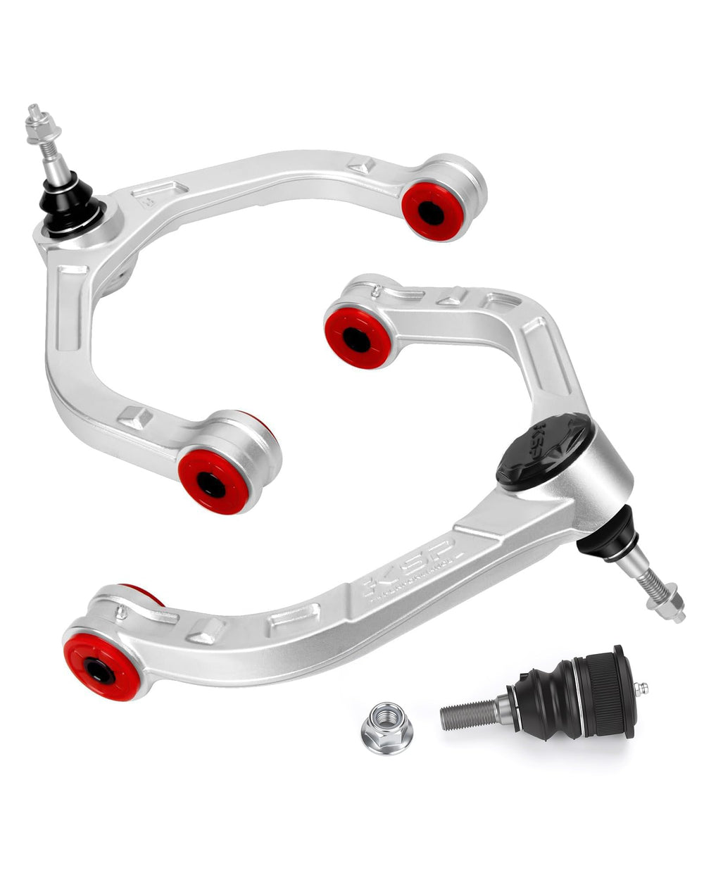 KSP PERFORMANCE front packaging showing durable forged aluminum arm benefit