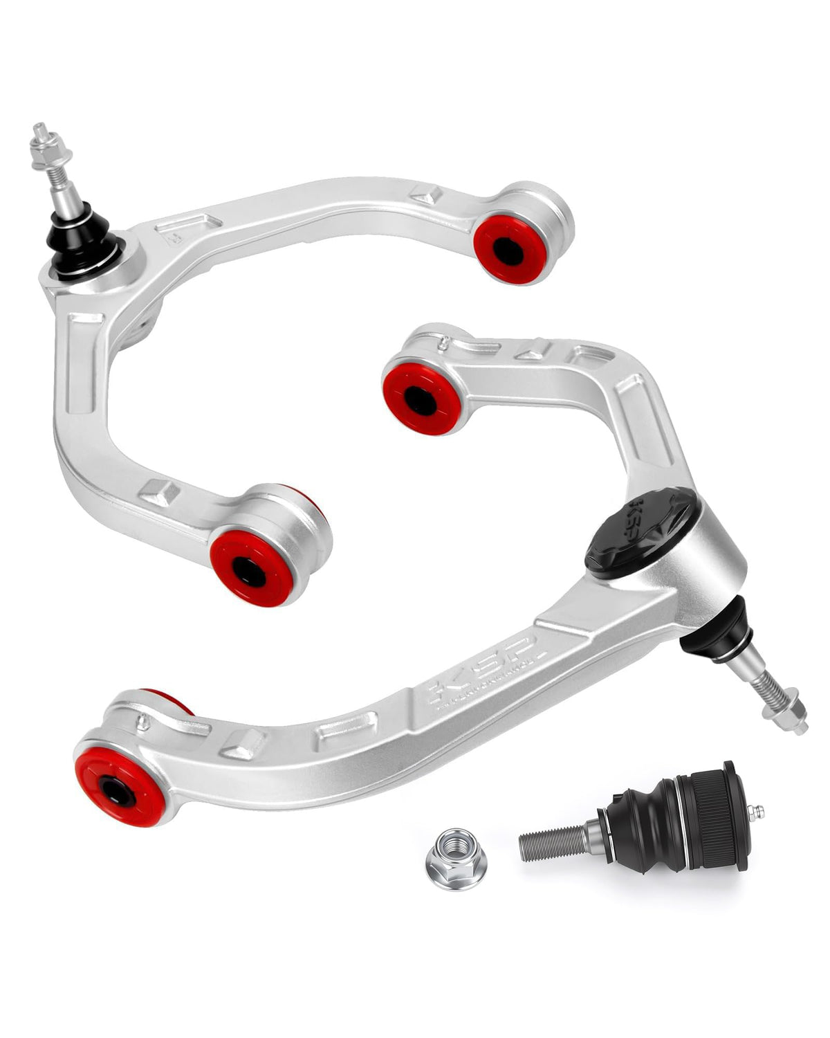 KSP PERFORMANCE front packaging showing durable forged aluminum arm benefit