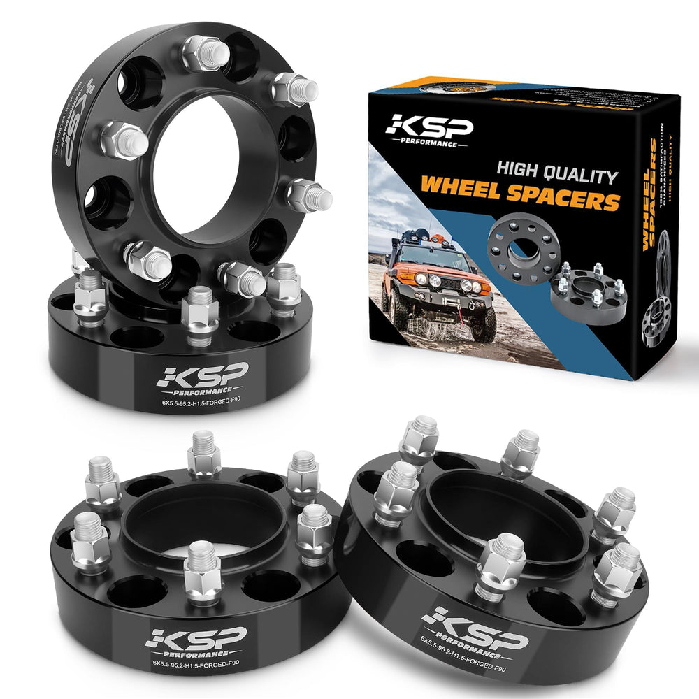 KSP PERFORMANCE front-mounted spacer showing fit and improved wheel clearance