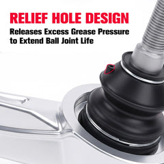 KSP PERFORMANCE greasable ball joint detail showing easy maintenance benefit