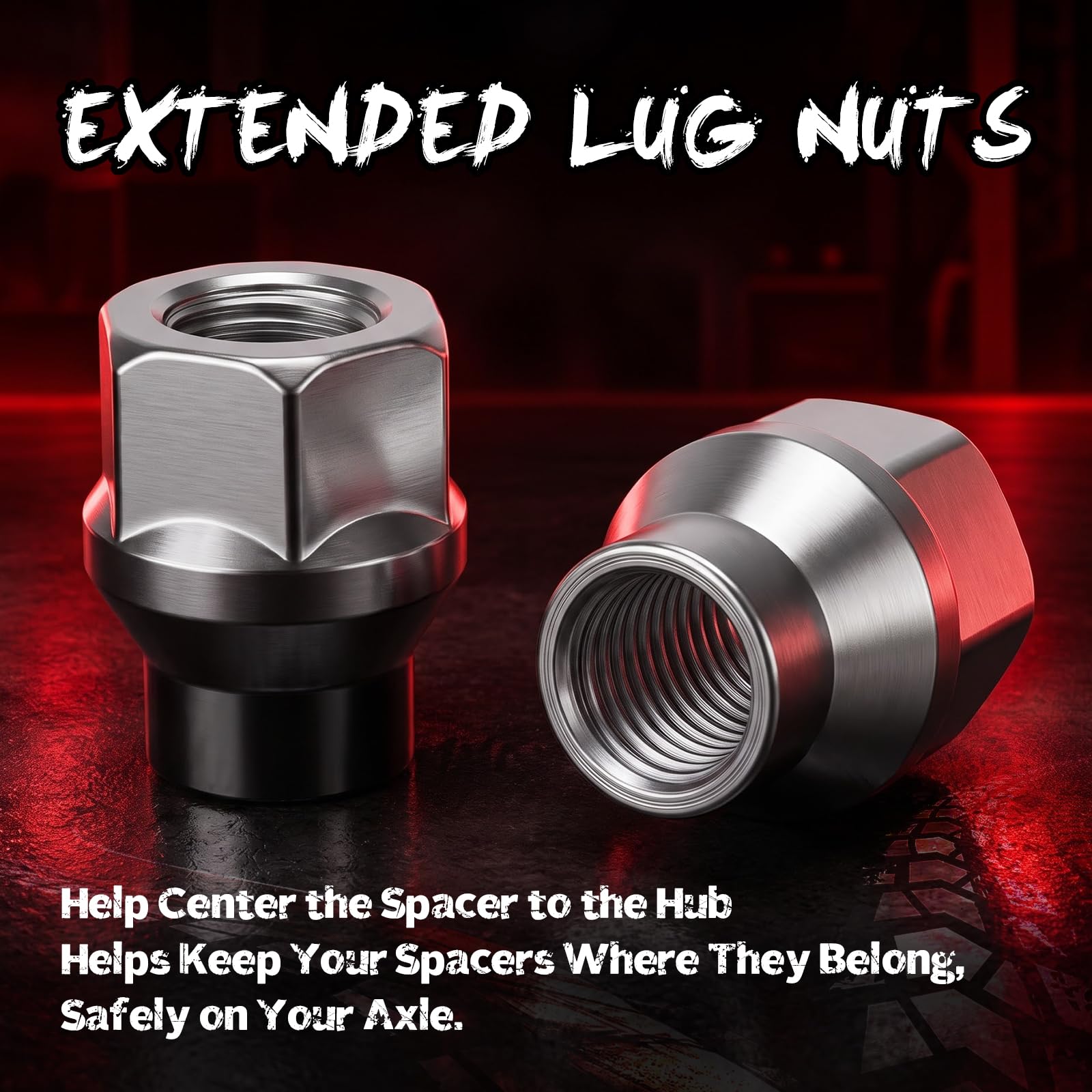 KSP PERFORMANCE hardened bolts and 12.9 lug nuts laid out to show durability and secure fastening