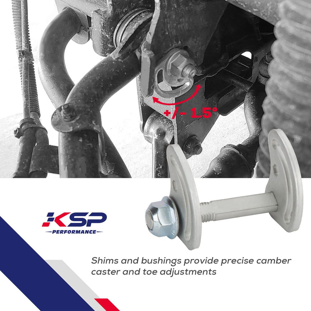 KSP PERFORMANCE installed on control arm demonstrating restored steering accuracy