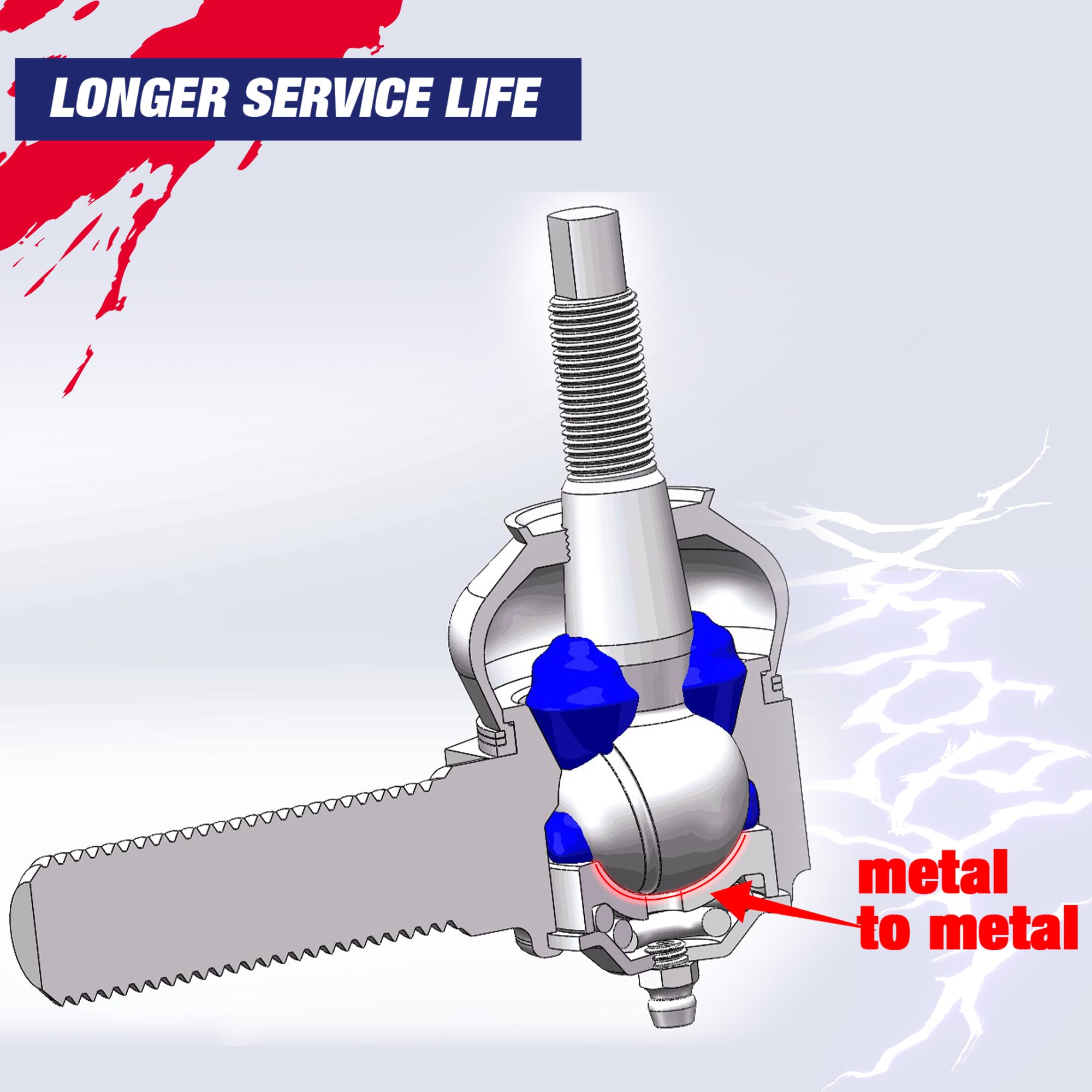 KSP PERFORMANCE installed on truck showing improved steering linkage durability benefit