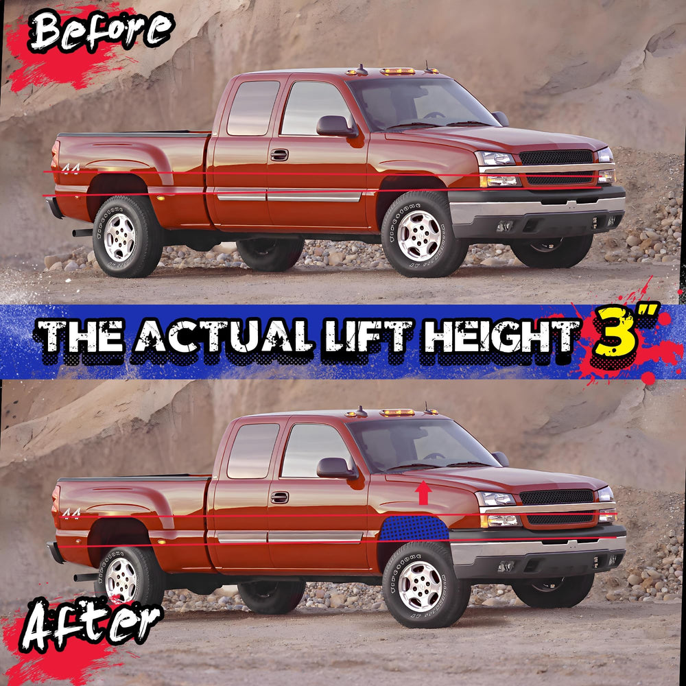 KSP PERFORMANCE lifestyle shot of lifted truck showing extra ground clearance benefit