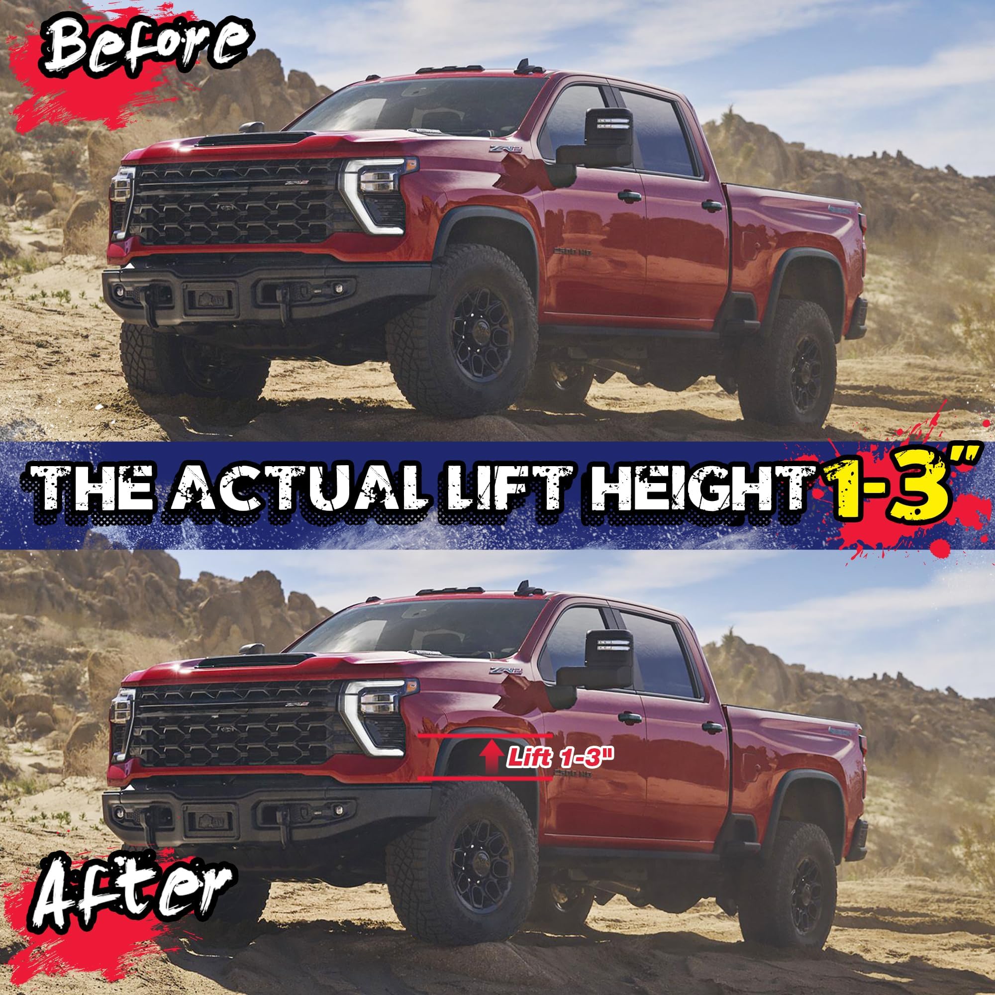 KSP PERFORMANCE lifestyle truck on road showing balanced ride and style benefit