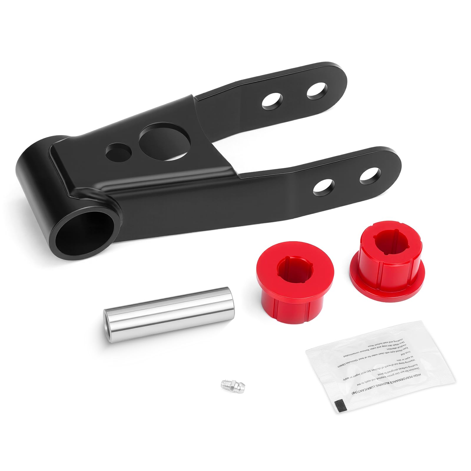 KSP PERFORMANCE shackle next to ruler for scale to confirm dimensions and fit compatibility
