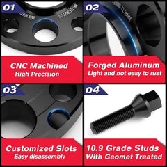 KSP PERFORMANCE side profile showing 15mm thickness for increased tire clearance and stance