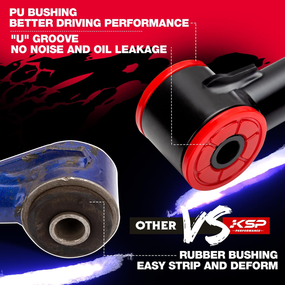 KSP PERFORMANCE UCA installed under F150 showing restored geometry and improved steering stability