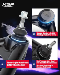 KSP PERFORMANCE ball joint with zerk for easy maintenance and longevity