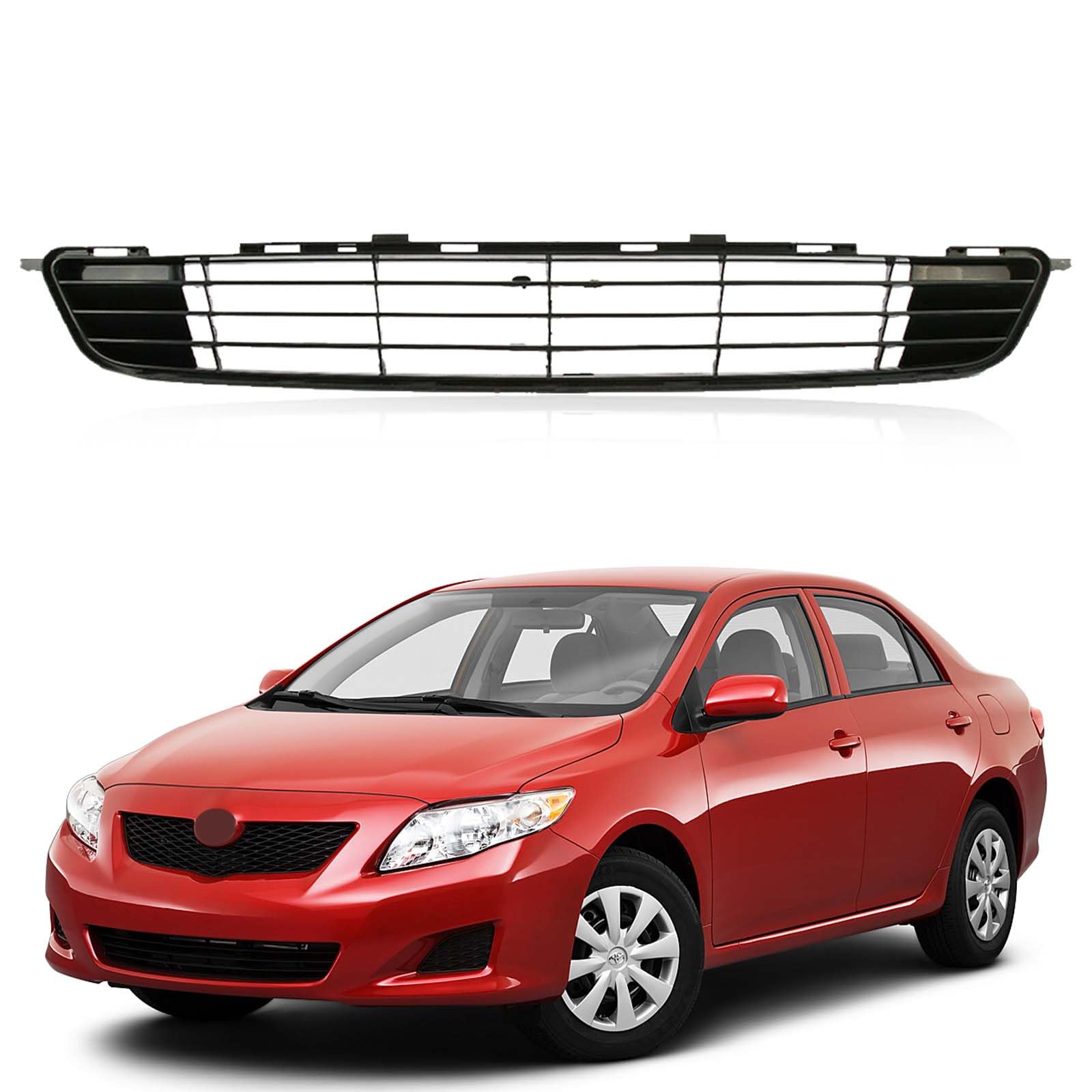 Kspeed front bumper grille front view showing clean OEM fit and improved airflow