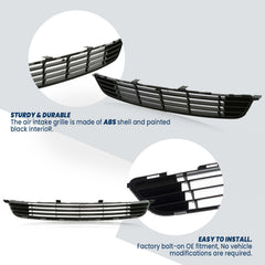 Kspeed grille installed on 2009 Corolla bumper demonstrating seamless bolt-on fit