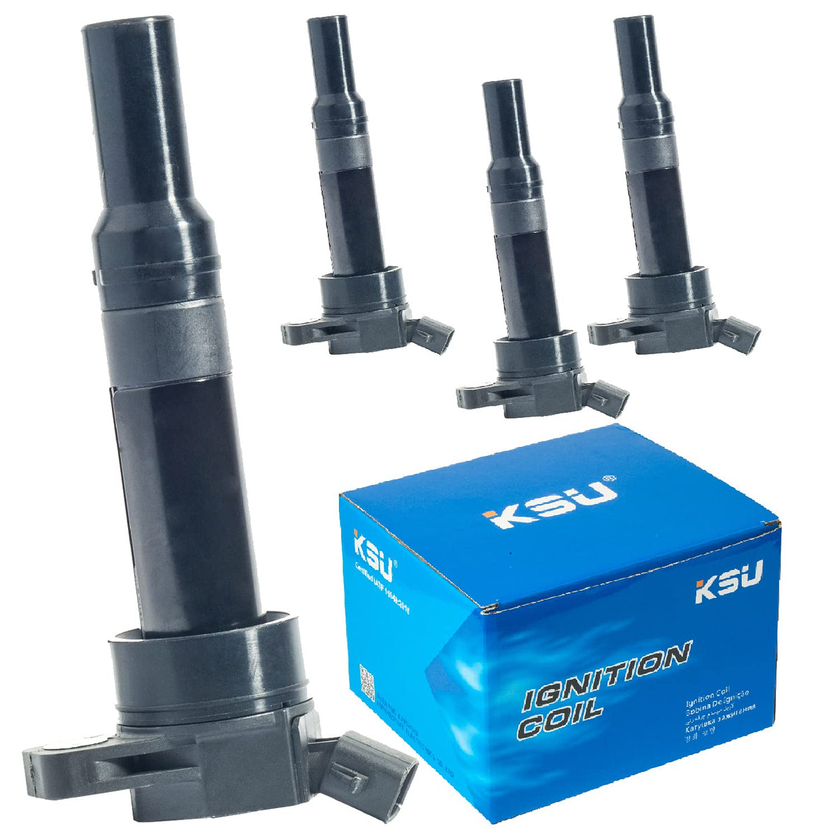 KSU front view ignition coil showing compact design and reliable fit