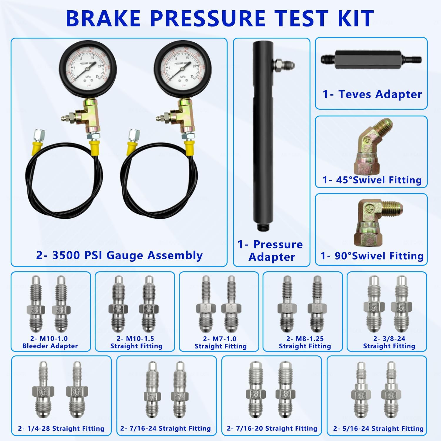 KTTOOL nylon-jacket hose detail highlighting 4,500-PSI durability and safety