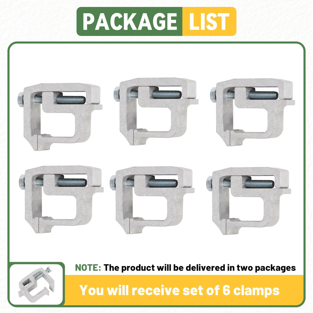 KUAFU action shot installing clamps on a truck bed for quick setup