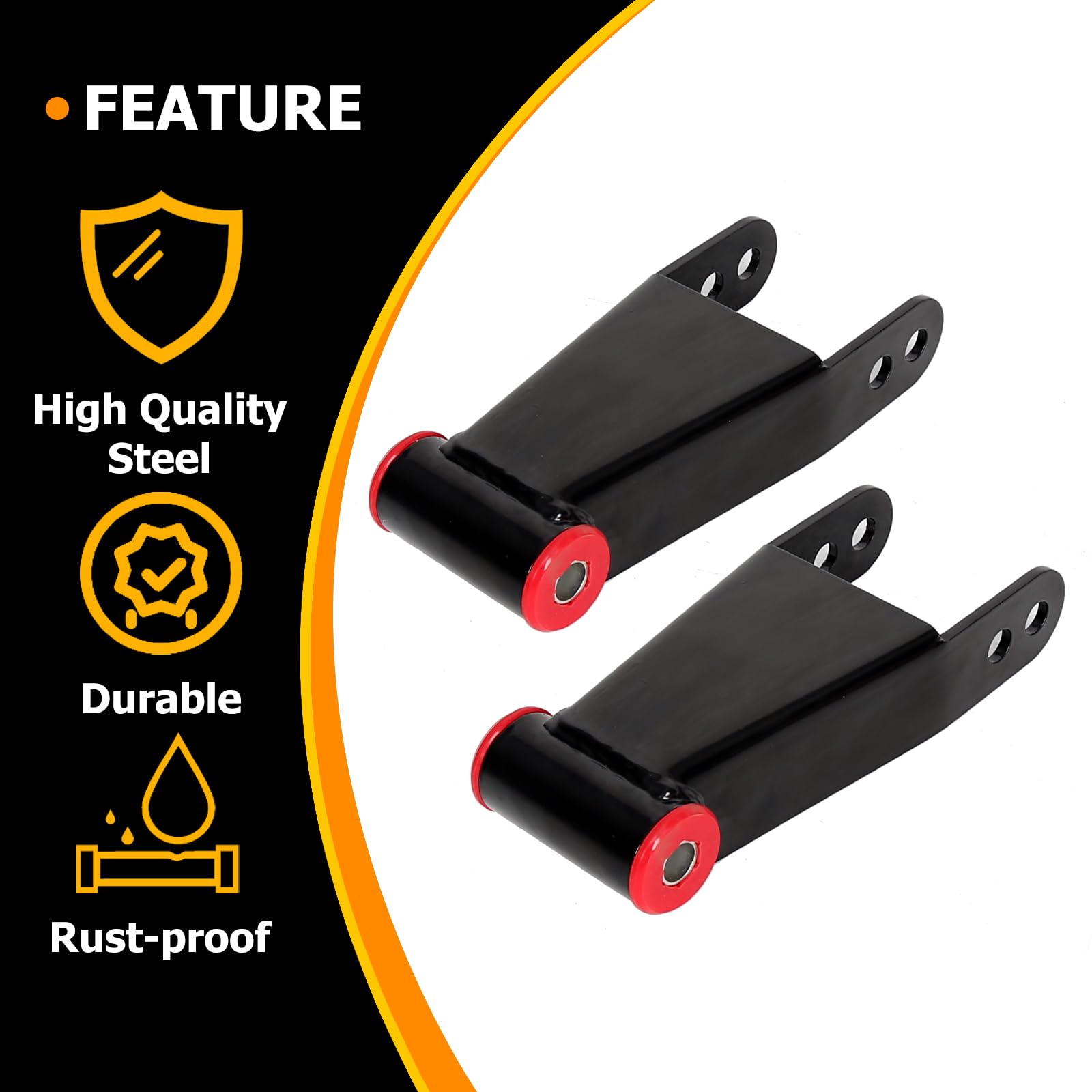 KUAFU matte black powder coat detail protecting against corrosion