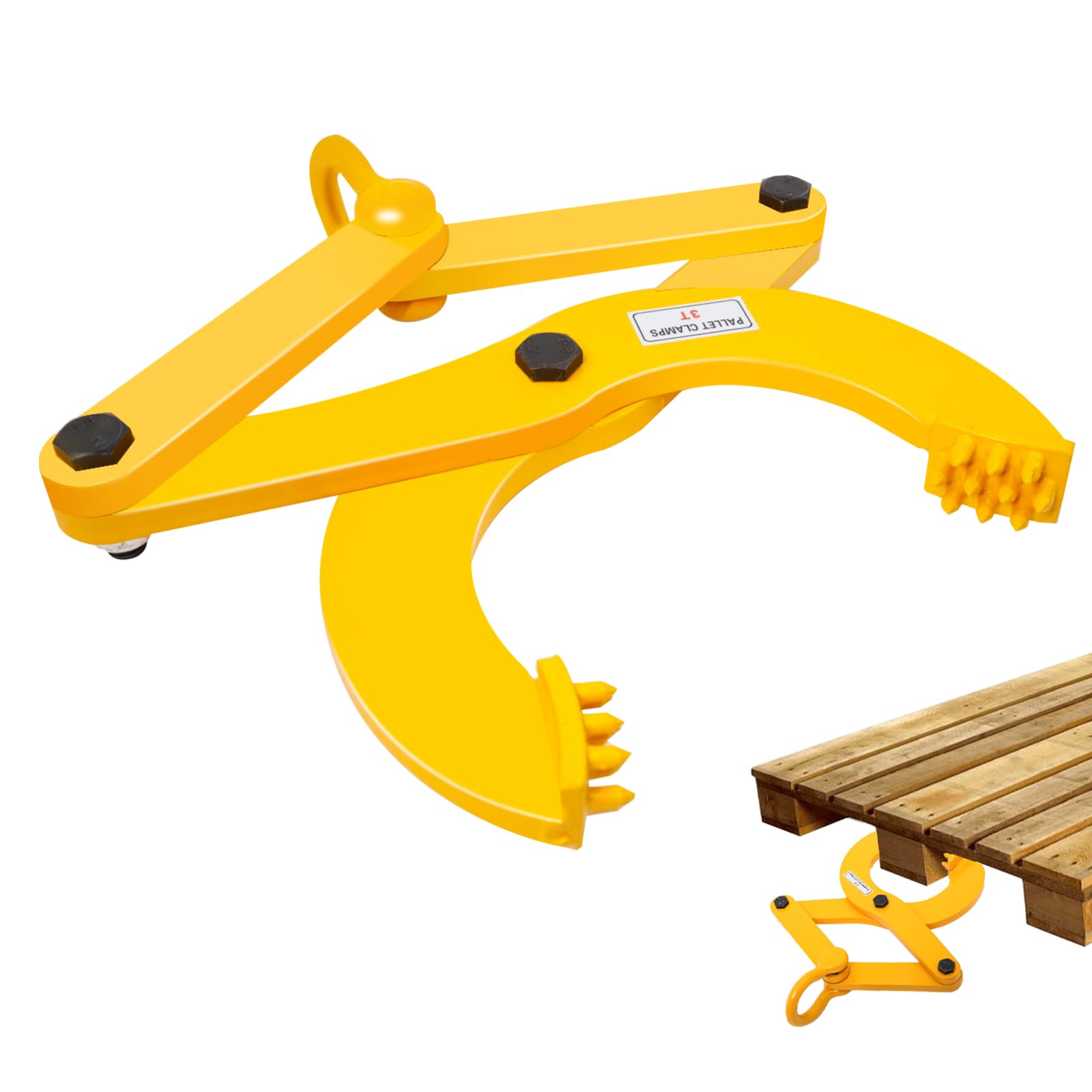 kuailebuy front view of pallet puller showing solid-steel body and safety finish