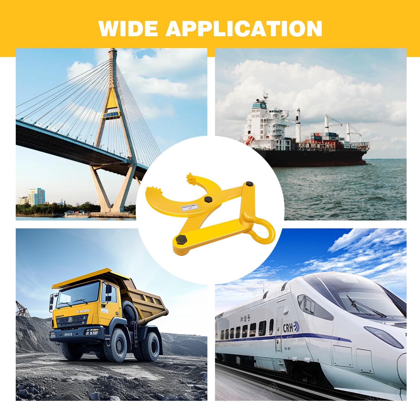 kuailebuy bright yellow finish in warehouse for quick spotting and safety