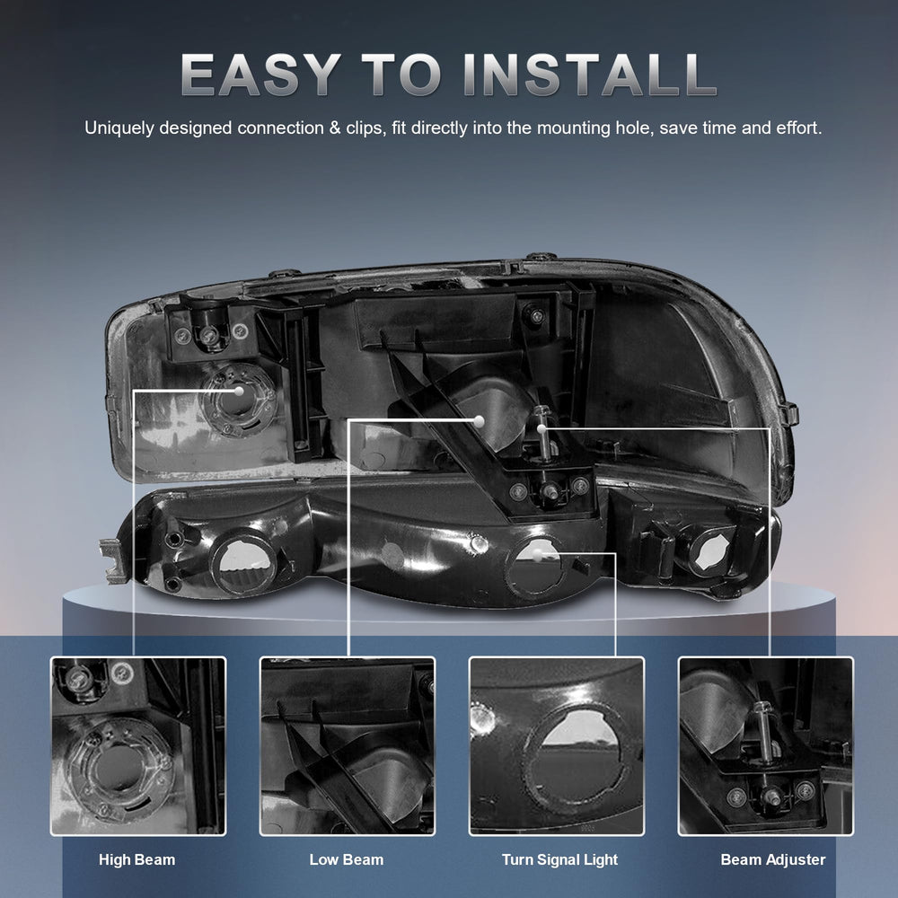 KUIPERAUTO halogen bulbs and connector view indicating plug-and-play convenience