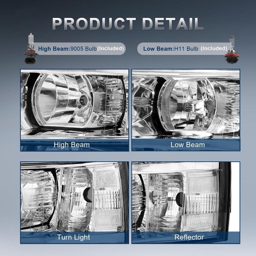 KUIPERAUTO included 9005 and H11 bulbs showing ready-to-install convenience