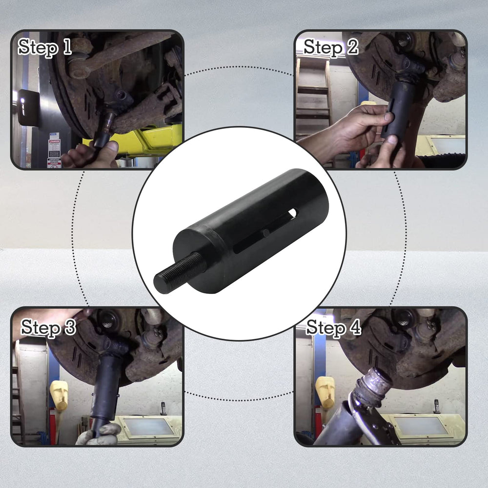 Kujunpao in use with an impact wrench speeding separation of stuck or corroded joints