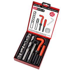 KUNGJUER front kit packaging showing all included M12x1.25 tools and case for quick identification