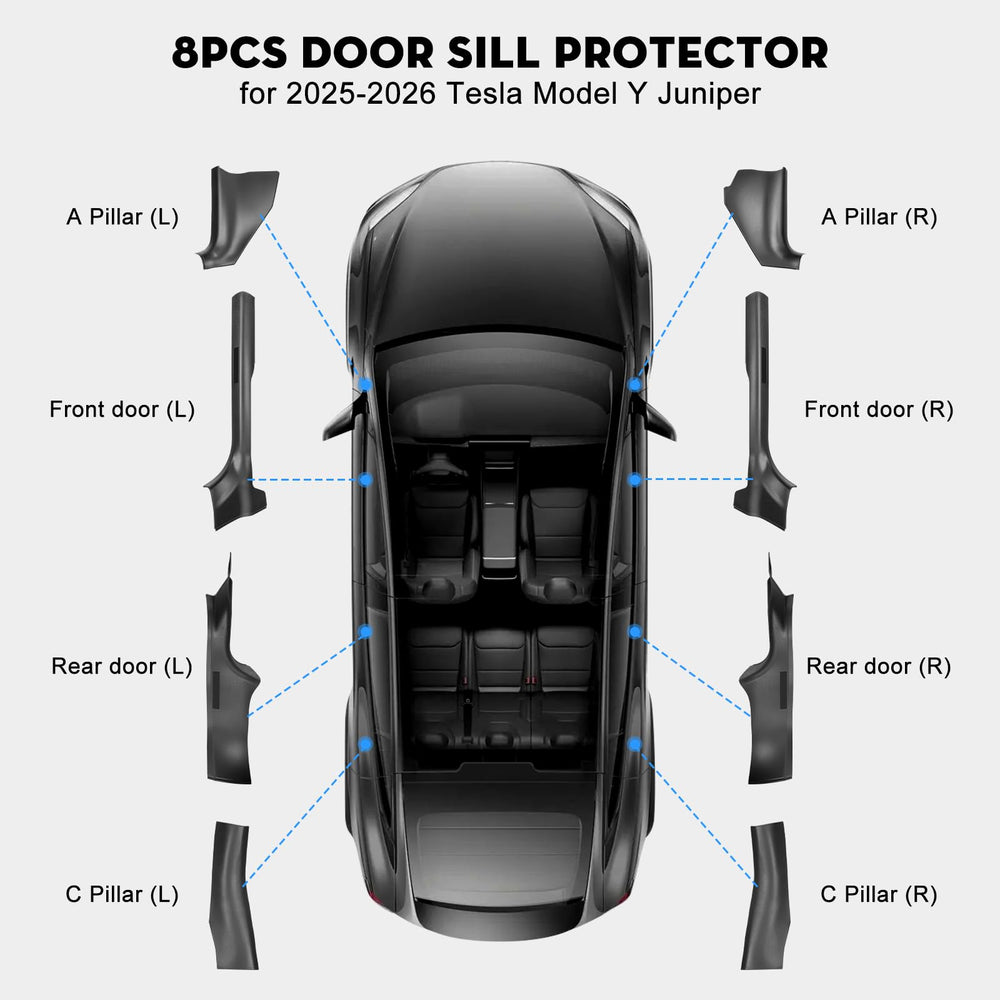 KUNIST front right threshold protector installed, protects entry from mud