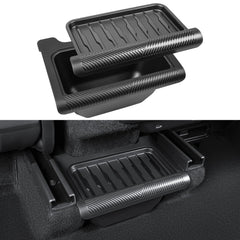 KUNIST front view showing snug fit under Model Y Juniper vents, keeps rear tidy